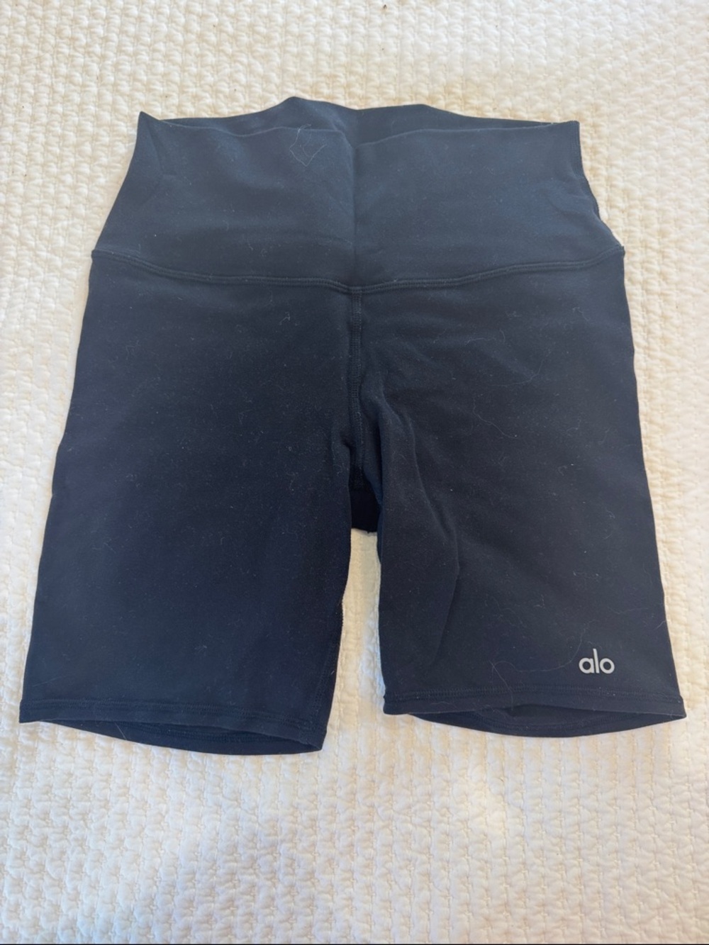 ALO Yoga Black High Waist Bike Shorts